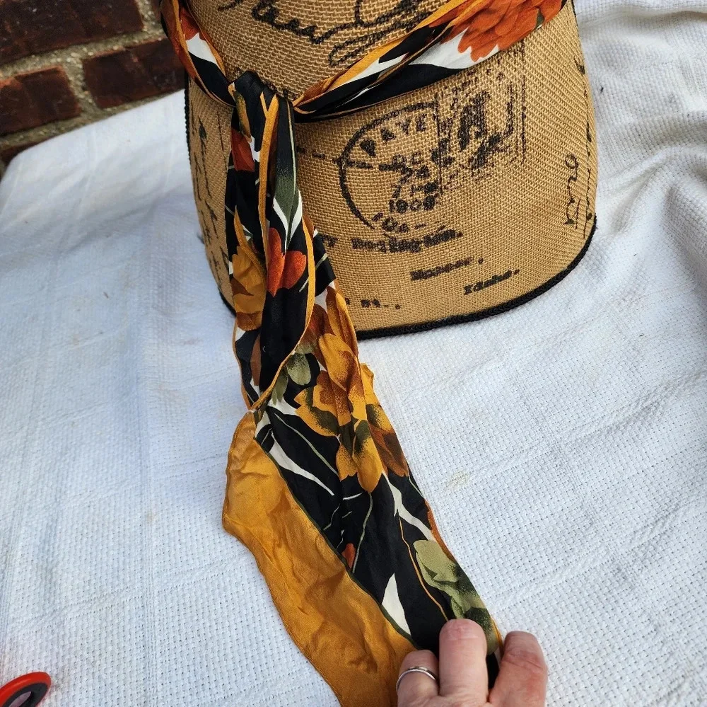 Vintage.70s‎  Silk scarf/ sash/ headband